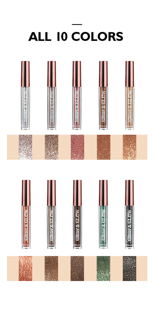 Set de 10 Sombras Líquidas Diamond Shine - Brillo Diamantado - Image 9