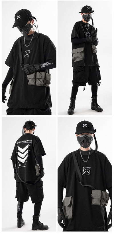 Playera Manga Corta para Hombre con Bolsillos 3D - Image 10