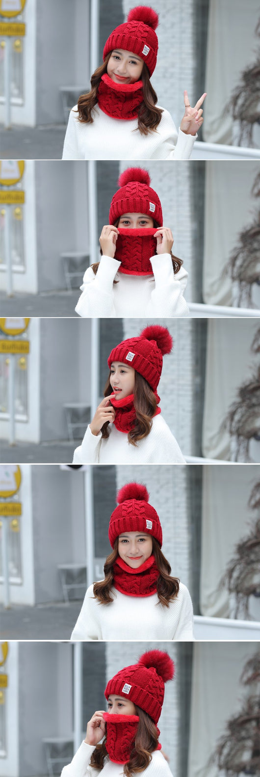 Gorro de Invierno Tejido en Lana y Acrílico para Mujer - Image 9