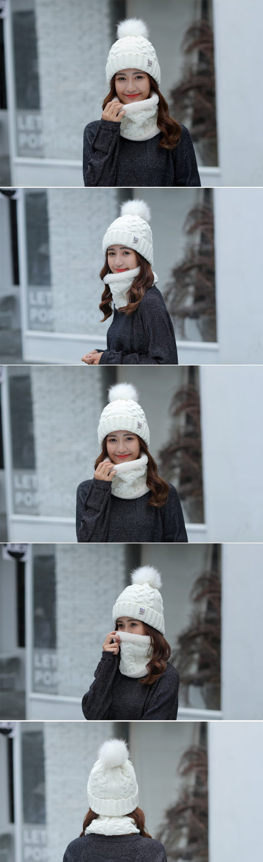 Gorro de Invierno Tejido en Lana y Acrílico para Mujer - Image 11