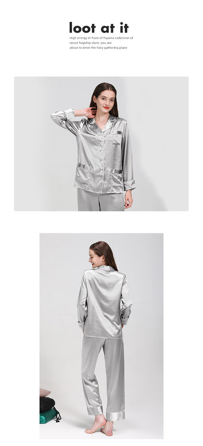 Pijama de Seda para Mujer 19 Momí - Conjunto de Dos Piezas - Image 13