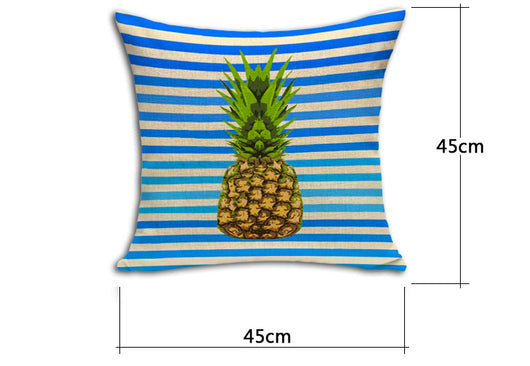 Almohada Decorativa Piña Sketch de Algodón y Lino para Sofá y Oficina - Image 6