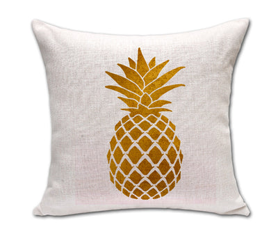 Almohada Decorativa Piña Sketch de Algodón y Lino para Sofá y Oficina - Image 9