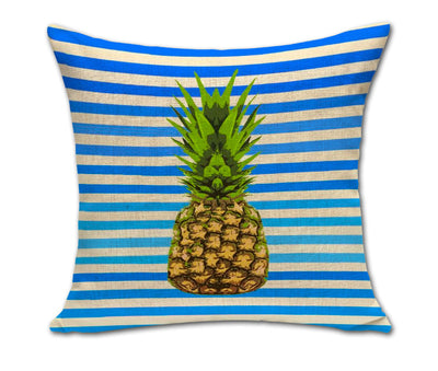 Almohada Decorativa Piña Sketch de Algodón y Lino para Sofá y Oficina - Image 10