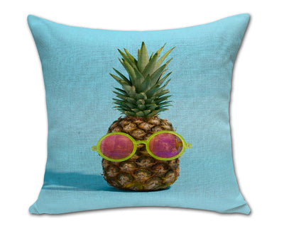 Almohada Decorativa Piña Sketch de Algodón y Lino para Sofá y Oficina - Image 11