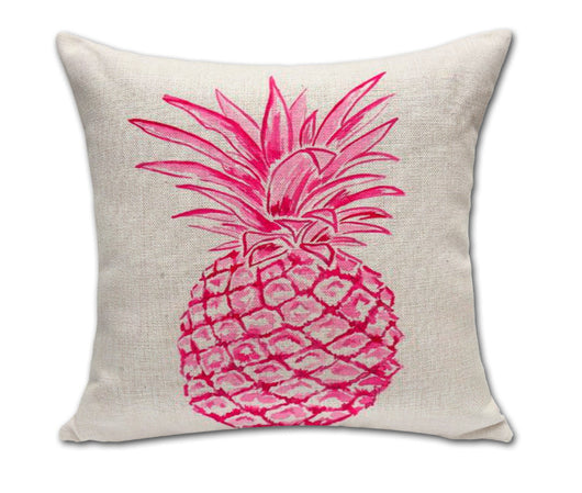 Almohada Decorativa Piña Sketch de Algodón y Lino para Sofá y Oficina - Image 12