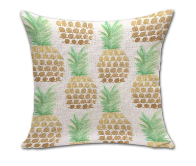 Almohada Decorativa Piña Sketch de Algodón y Lino para Sofá y Oficina - Image 14