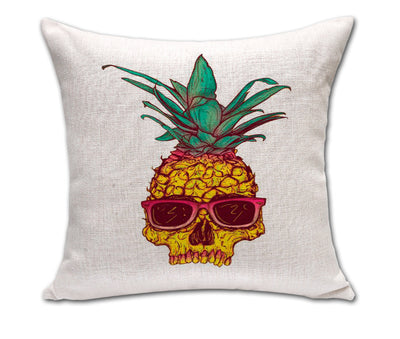 Almohada Decorativa Piña Sketch de Algodón y Lino para Sofá y Oficina - Image 15
