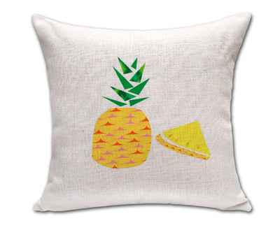 Almohada Decorativa Piña Sketch de Algodón y Lino para Sofá y Oficina - Image 20