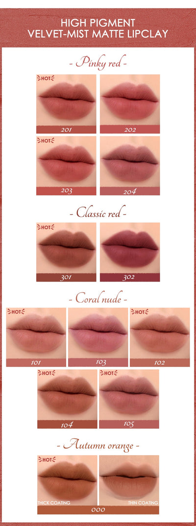 Gloss Labial Mate Aterciopelado a Prueba de Agua - Acabado Heroína Larga Duración - Image 17