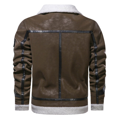 Chaqueta de Cuero Premium Estilo Europeo con Forro de Terciopelo - Image 16