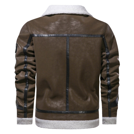 Chaqueta de Cuero Premium Estilo Europeo con Forro de Terciopelo - Image 16