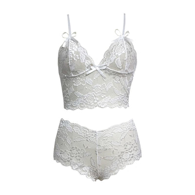 Conjunto de Lencería Ajustable con Encaje Transparente y Cierre de Tres Puntos - Image 23