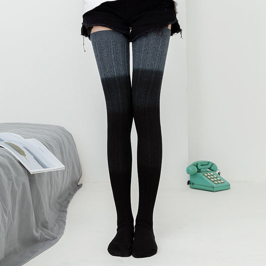 Calcetines Largos Tie-Dye Tejidos hasta la Rodilla para Mujer - Image 10