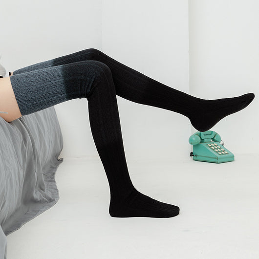 Calcetines Largos Tie-Dye Tejidos hasta la Rodilla para Mujer - Image 14