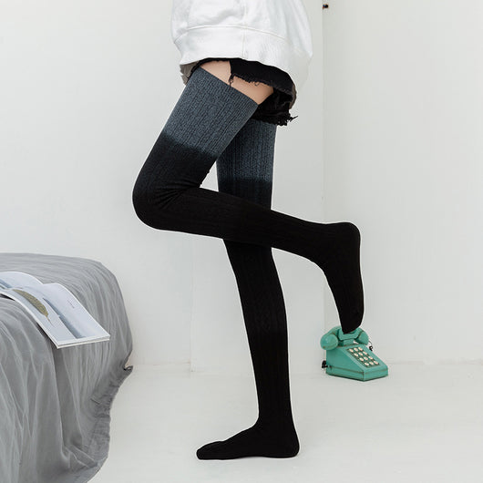 Calcetines Largos Tie-Dye Tejidos hasta la Rodilla para Mujer - Image 15