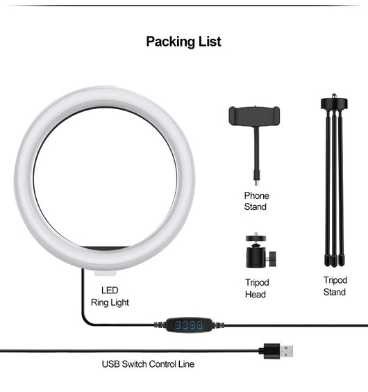 Aro de Luz LED para Selfies con Efecto Beautificador - Image 10