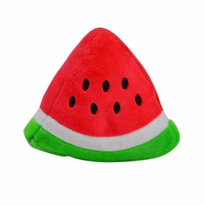 Purple plush eggplant pet toy with a green stem and an embroidered happy face, designed for dogs and cats. - Image 35