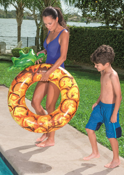 Flotador Inflable Piña Tropical para Adultos - Salvavidas de Piscina - Image 9