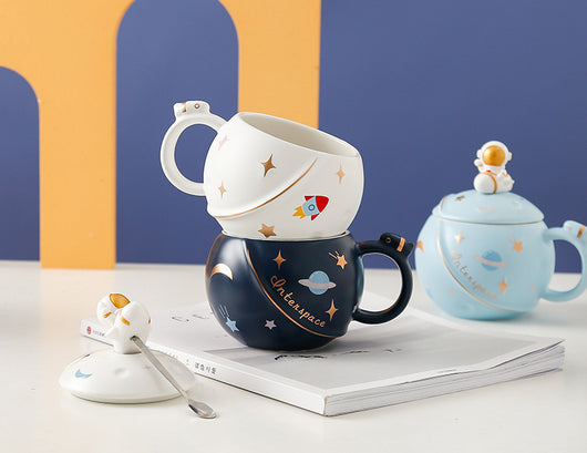 Taza Cerámica Astronauta con Diseño Planetario - Image 10