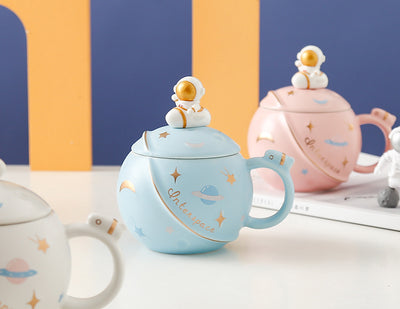 Taza Cerámica Astronauta con Diseño Planetario - Image 12