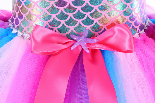 Vestido de Cosplay con Escamas de Pez Iridiscente para Niñas - Image 19
