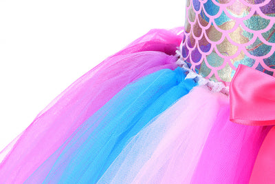 Vestido de Cosplay con Escamas de Pez Iridiscente para Niñas - Image 20