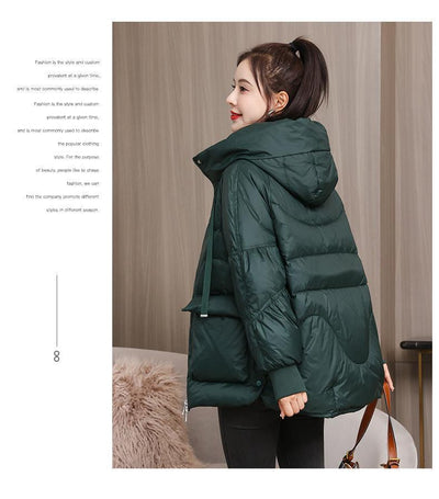 Chaqueta Corta Abrigada Oversize para Mujer Talla Grande - Image 8