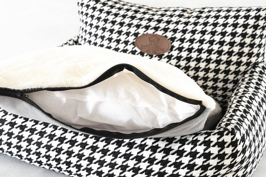 Sofá Cama para Gatos con Diseño Pata de Gallo - Funda Extraíble y Lavable - Image 7