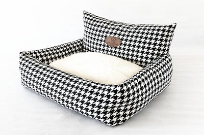Sofá Cama para Gatos con Diseño Pata de Gallo - Funda Extraíble y Lavable - Image 9