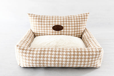 Sofá Cama para Gatos con Diseño Pata de Gallo - Funda Extraíble y Lavable - Image 12