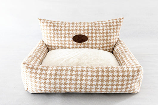 Sofá Cama para Gatos con Diseño Pata de Gallo - Funda Extraíble y Lavable - Image 12