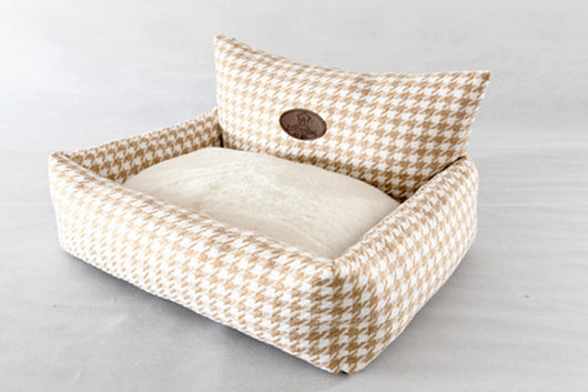 Sofá Cama para Gatos con Diseño Pata de Gallo - Funda Extraíble y Lavable - Image 13