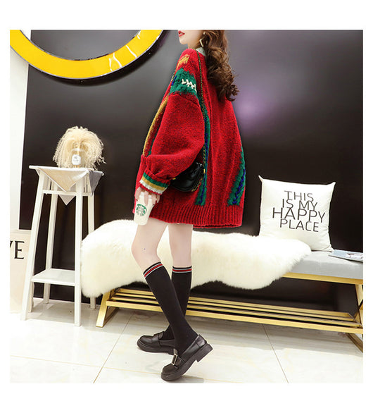 Suéter Holgado de Punto para Mujer - Estilo Casual Elegante - Image 9