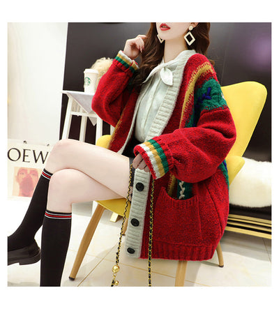Suéter Holgado de Punto para Mujer - Estilo Casual Elegante - Image 12
