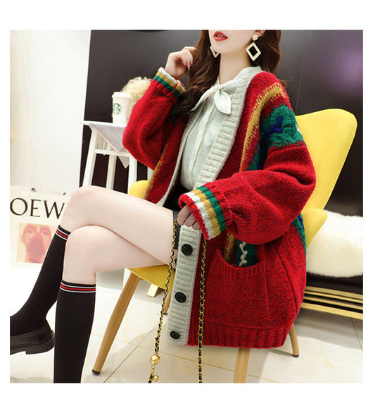 Suéter Holgado de Punto para Mujer - Estilo Casual Elegante - Image 12