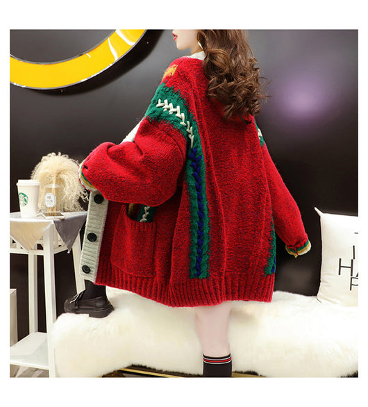 Suéter Holgado de Punto para Mujer - Estilo Casual Elegante - Image 15