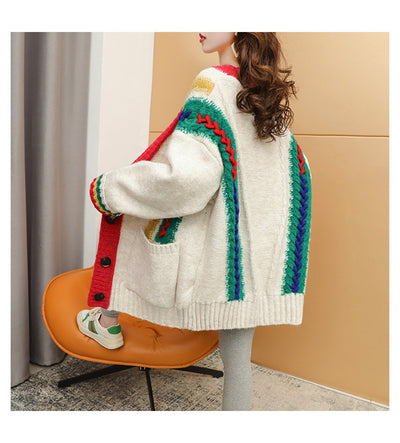 Suéter Holgado de Punto para Mujer - Estilo Casual Elegante - Image 17