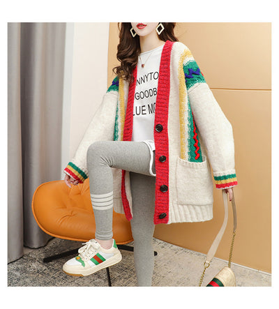 Suéter Holgado de Punto para Mujer - Estilo Casual Elegante - Image 18