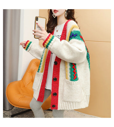 Suéter Holgado de Punto para Mujer - Estilo Casual Elegante - Image 20