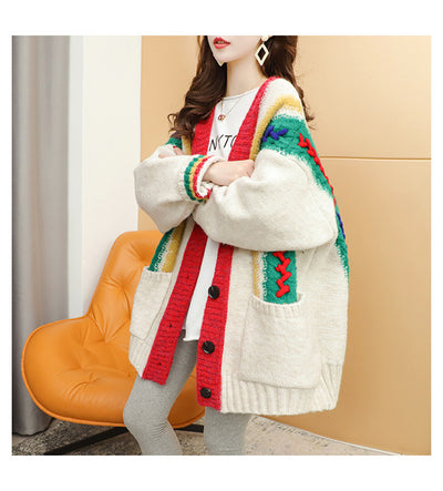Suéter Holgado de Punto para Mujer - Estilo Casual Elegante - Image 21