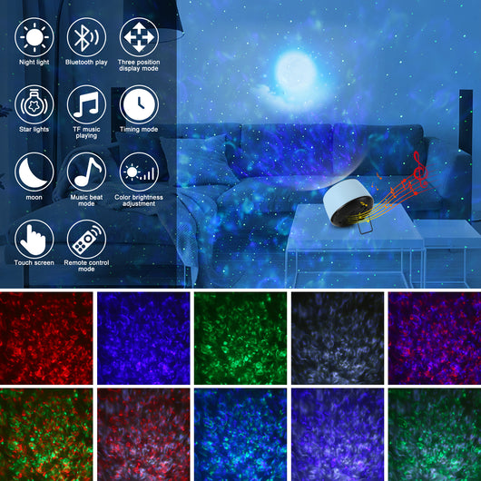 Lámpara Proyectora de Cielo Estrellado con Música y Efectos Atmosféricos - Image 9