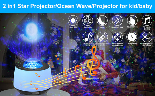 Lámpara Proyectora de Cielo Estrellado con Música y Efectos Atmosféricos - Image 12