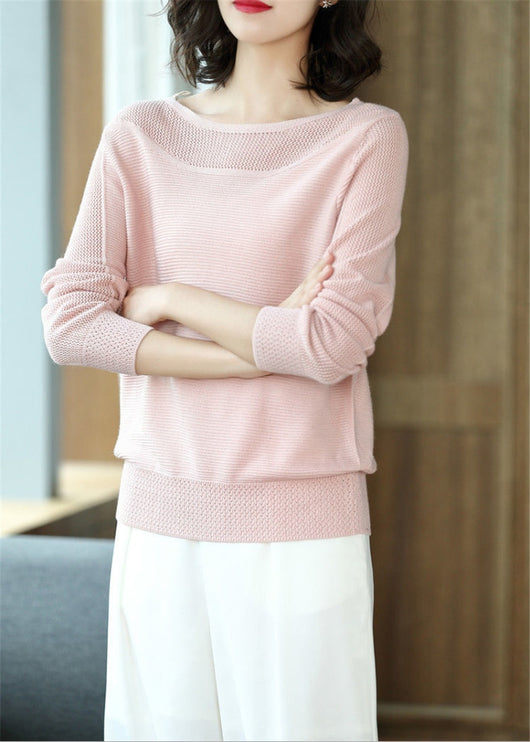 Suéter Tejido Ice Silk Cuello Redondo Manga Corta - Image 12