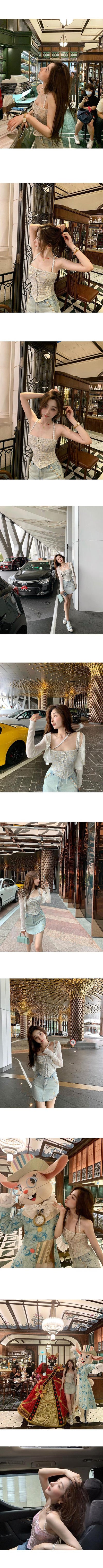 Blusa Floral Ajustable de Tirantes para Verano - Image 6