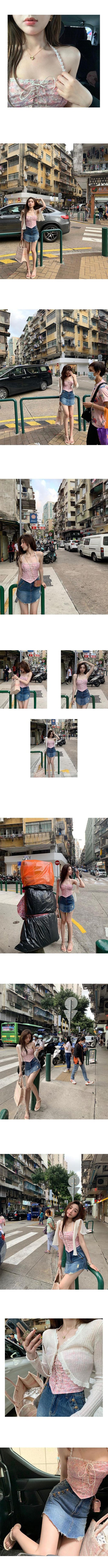Blusa Floral Ajustable de Tirantes para Verano - Image 8