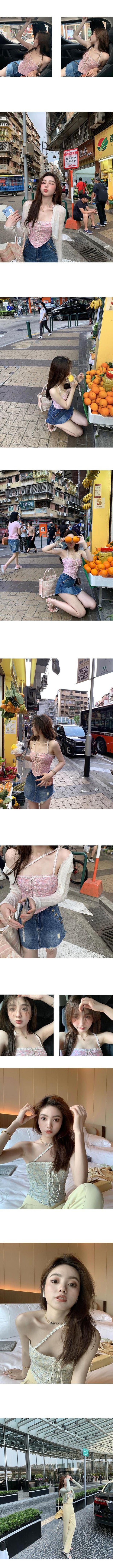 Blusa Floral Ajustable de Tirantes para Verano - Image 9