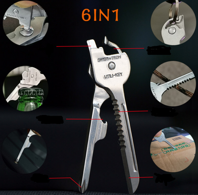 Navaja Multiusos 6 en 1 Plegable con Llave y Destornillador