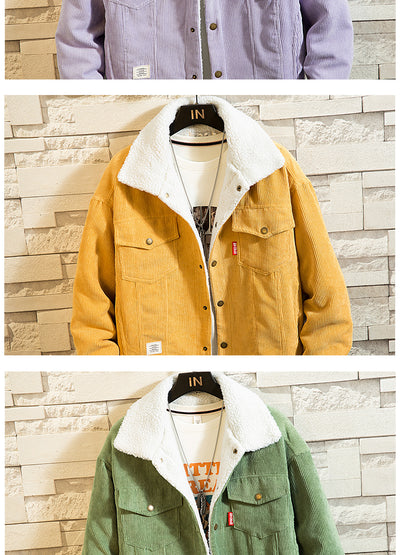 Chaqueta Acolchada de Pana para Hombre con Forro de Lana - Image 14