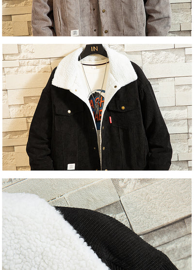Chaqueta Acolchada de Pana para Hombre con Forro de Lana - Image 16